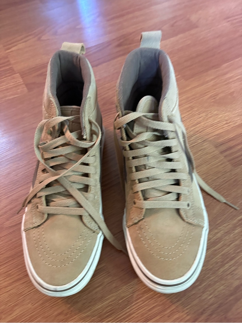 Vans Men's High-Top Sneakers in Tan